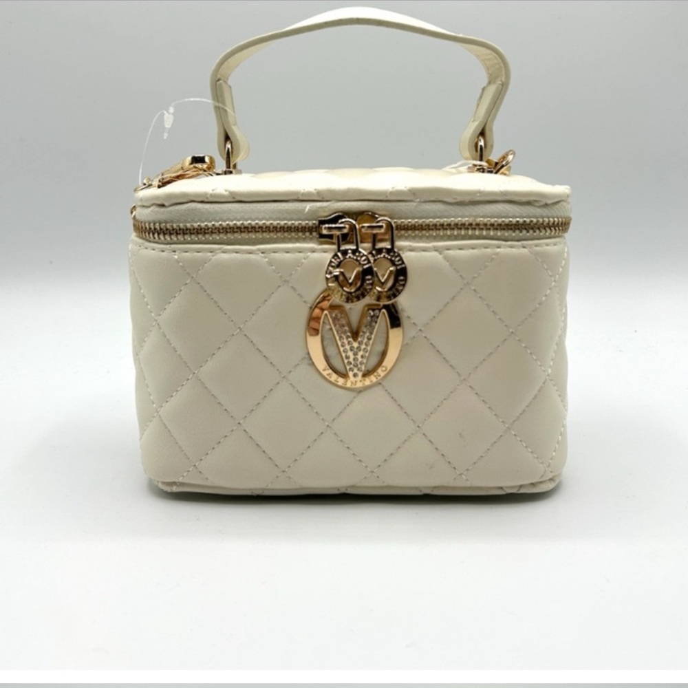 Elegant Cream Quilted Handbag